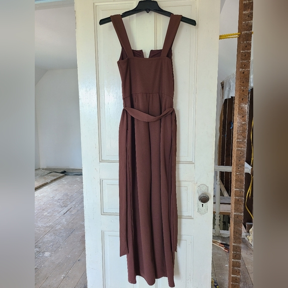 Elegant chocolate romper by Moa Moa, size small, with pockets! - Picture 10 of 11